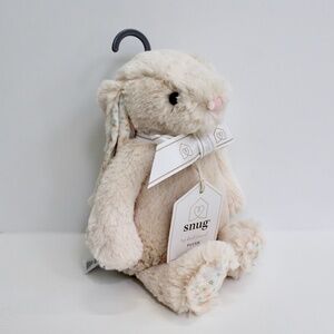 Snug Floral Beige Bunny Plush Soft Baby Toy Stuffed Animal Lovey 12" Medium